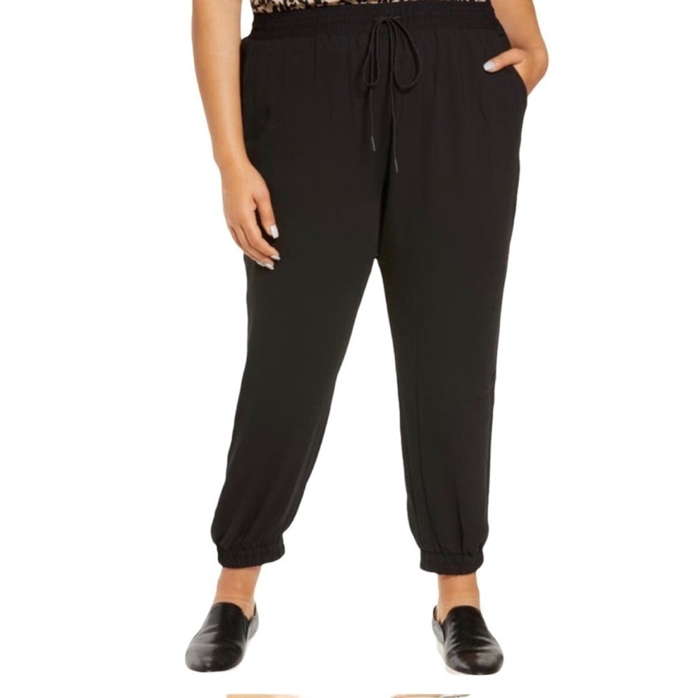 Halogen Tie Waist Joggers Elastic Waist Black Size Small Joggers NWT